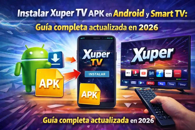 Instalar Xuper TV APK en Android y Smart TV: Guía completa actualizada en 2026