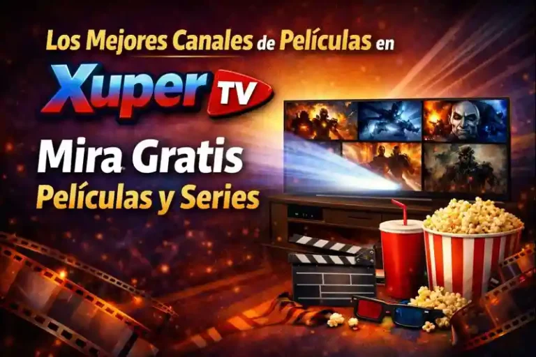Los mejores canales de películas en Xuper TV Cine en casa gratis